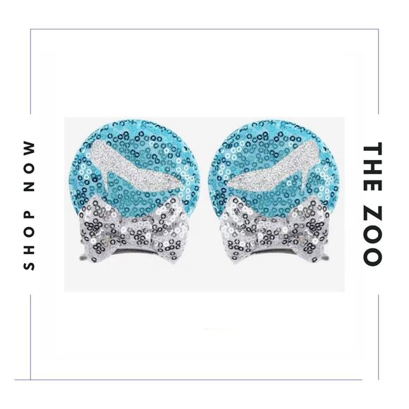 Headband Scrunchie and Hair Clips with Mouse Ears Cinderella - Picture 3 of 4